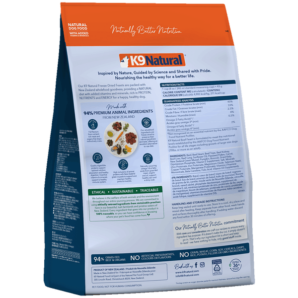 Beef Feast Freeze-Dried Dog Food