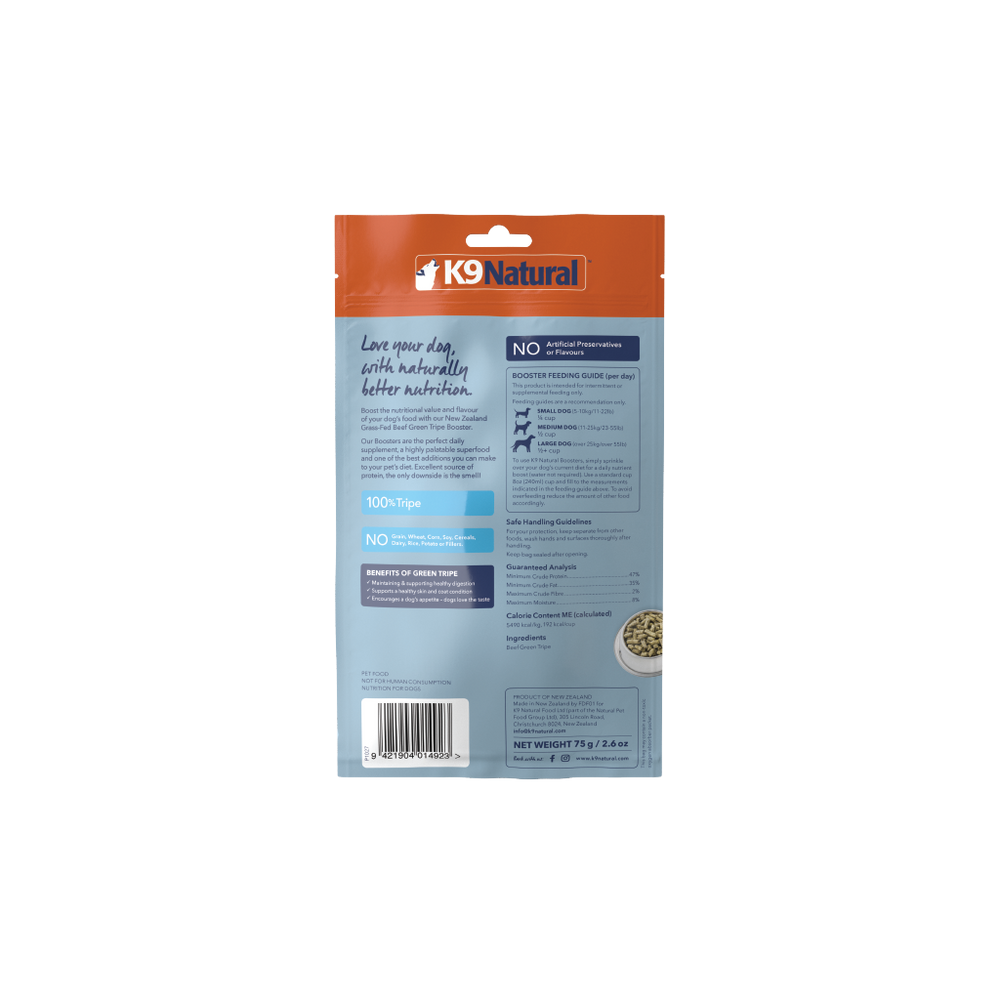 Beef Green Tripe Freeze-Dried Booster