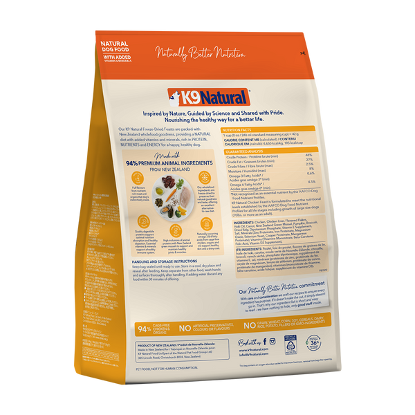 Chicken Feast Freeze-Dried Dog Food