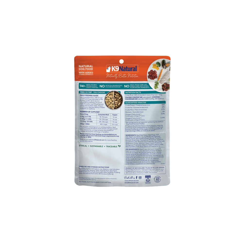 Beef & Hoki Feast Freeze-Dried Dog Food