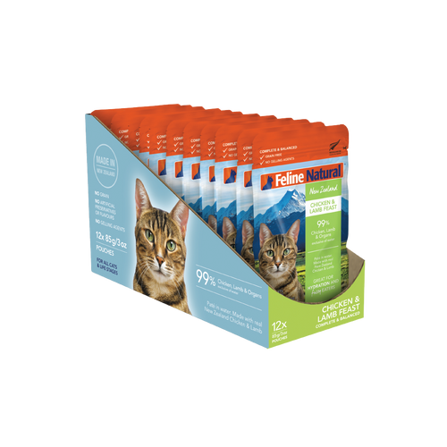 Chicken & Lamb Feast Pouch Cat Food
