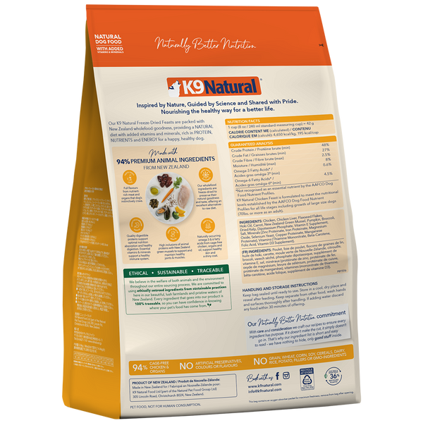 Chicken Feast Freeze-Dried Dog Food