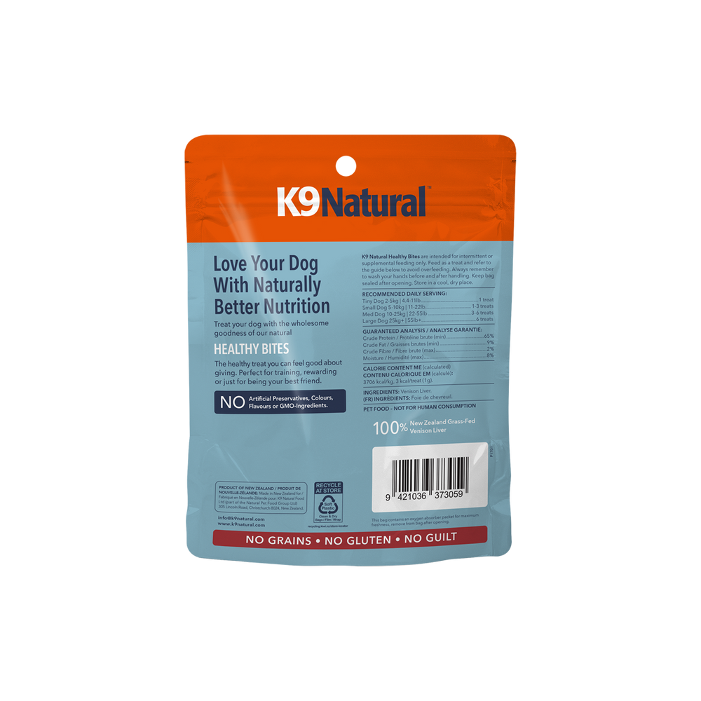 Venison Liver Healthy Bites Dog Treats