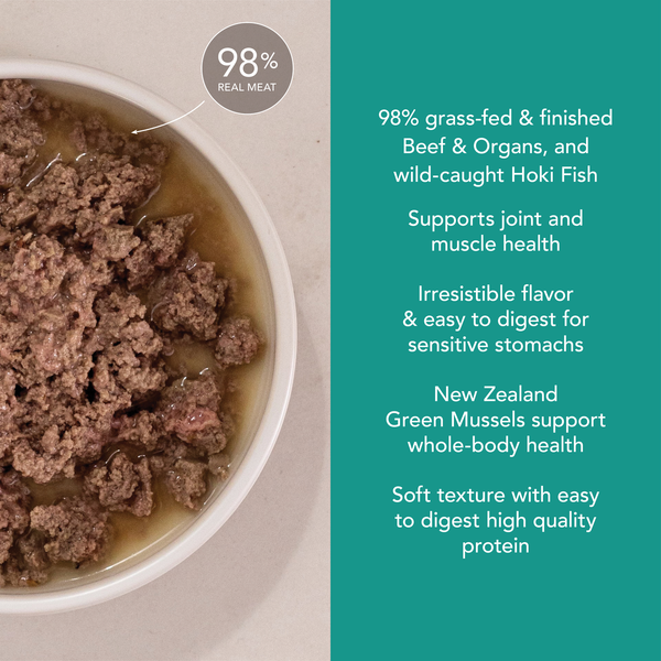 Beef & Hoki Feast Canned Cat Food
